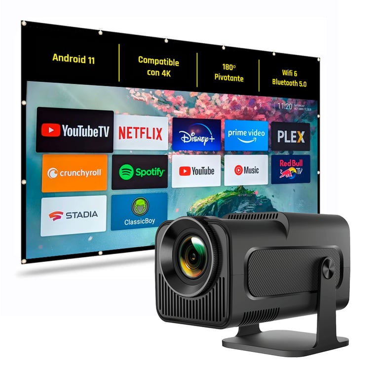 Projecteur iggual MP1080 FullHD 300 Lumens 150 LED LCD Smart TV Portable - vue 2