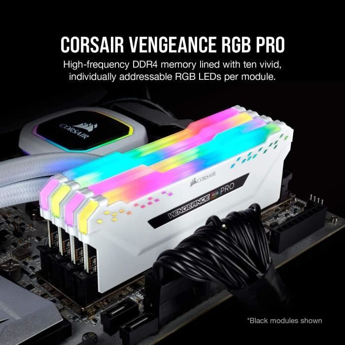 Corsair Vengeance RGB module de mémoire 16 Go 2 x 8 Go DDR4 - Neuf