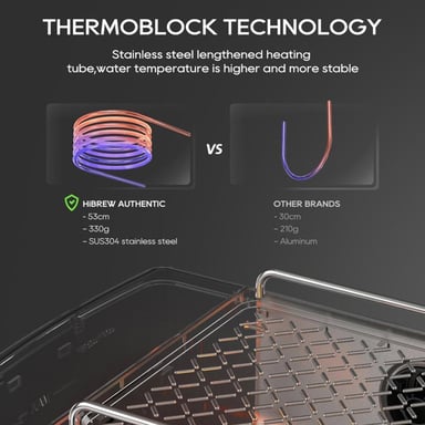 H10A Silver - Cafetera espresso semiautomática con temperatura regulable 20 bar