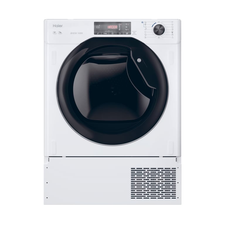 Sèche-Linge HAIER HDBI H7A2TBEX-S – 7kg, Connectivité WiFi, 14 Programmes