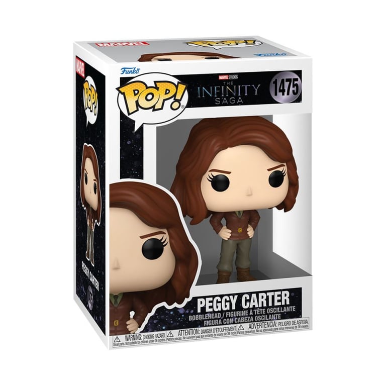 Figurine vinyle Funko Pop! Marvel The Infinity Saga Peggy Carter n°1475 Bobblehead 9 cm Neuf - vue 1