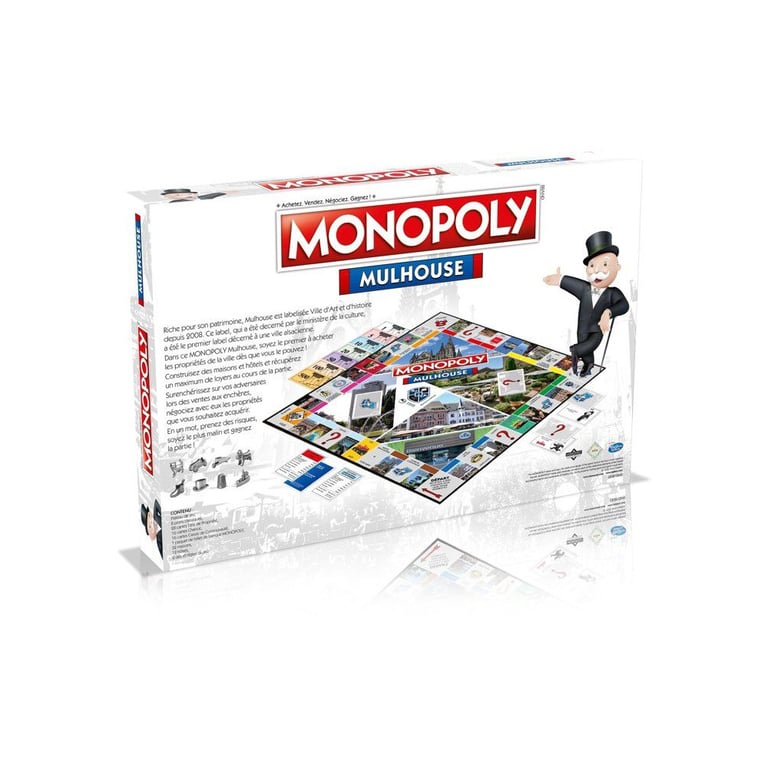 Jeu de société Monopoly Mulhouse Édition locale collector WINNING MOVES Noir - Neuf