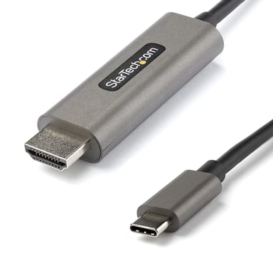 StarTech.com Cable 1m USB C a HDMI 4K de 60Hz con HDR10 - Adaptador de Vídeo USB Tipo C a HDMI 2.0b Ultra HD 4K - Convertidor USBC a HDMI HDR para Mon
