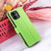 Zanaé Funda tipo cartera para iPhone 12 mini con función de soporte y lengüeta magnética Verde