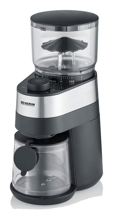 Severin KM 3880 appareil à moudre le café 140 W Noir, Acier inoxydable - Neuf