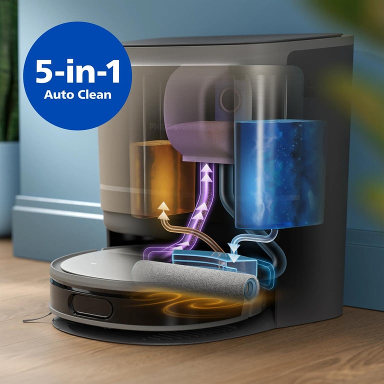 Aspirateur Robot Philips XU9100/10 – 8000 Pa, 280 min, Station Tout-en-Un - vue 4
