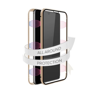 Coque de protection ''360° Glass'' pour Samsung Galaxy A41, or