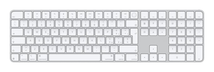 Apple Magic teclado Universal USB + Bluetooth QWERTY Italiano Blanco