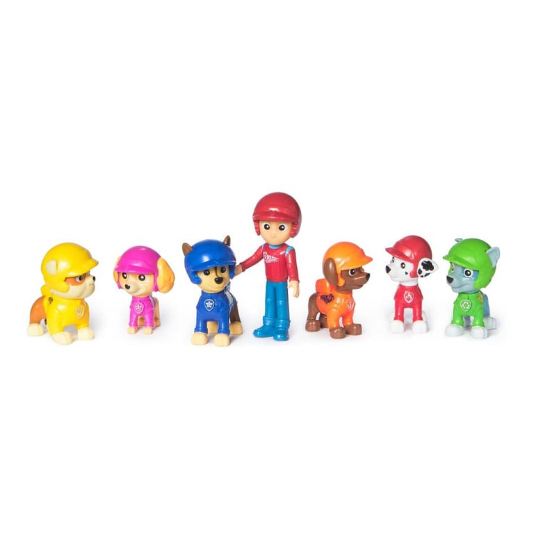 Coffret de 7 Figurines Rescue Wheels de La Pat' Patrouille - Neuf