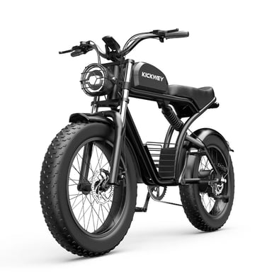 Vélo électrique tout-terrain KICKWEY K7 avec batterie longue autonomie 48 V 23 Ah et double suspension