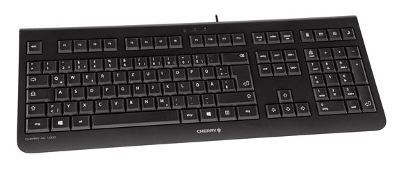 Tastiera USB QWERTY belga CHERRY KC 1000 Nero