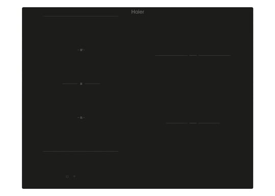 Haier HAIFB54CIRS Negro Integrado 65 cm Placa con zona de inducción 4 zona(s)