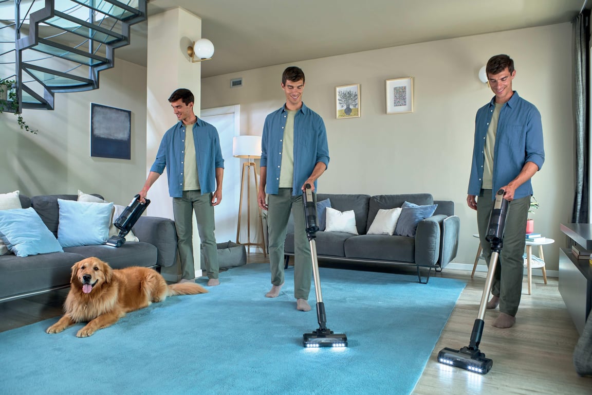 Hoover HF310P 011 Aspirateur balai 2 en 1 Batterie Sec HEPA Sans sac 0 7 Métallique 2 5 Ah - vue 3