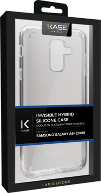 Carcasa híbrida invisible para Samsung Galaxy A6+ 2018, Transparente