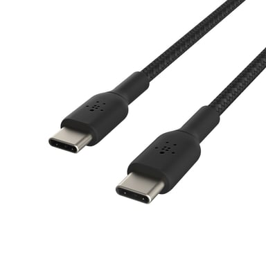Cavo intrecciato da USB-C a USB-C BOOST CHARGE? (1 m), nero
