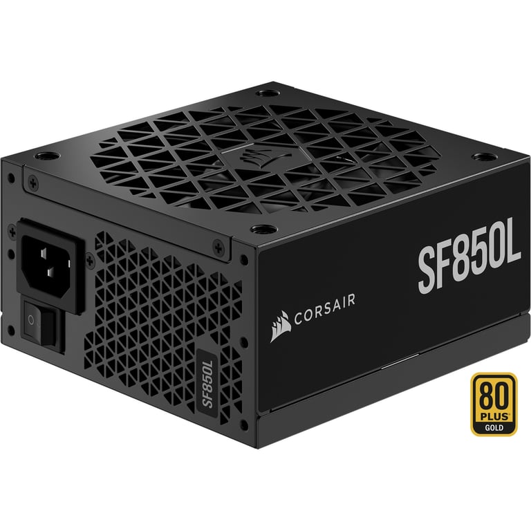 CORSAIR SF850L Bloc d'alimentation 850 Watts SFX Silencieuse Certifié 80 PLUS Gold CP 9020245 EU Neuf