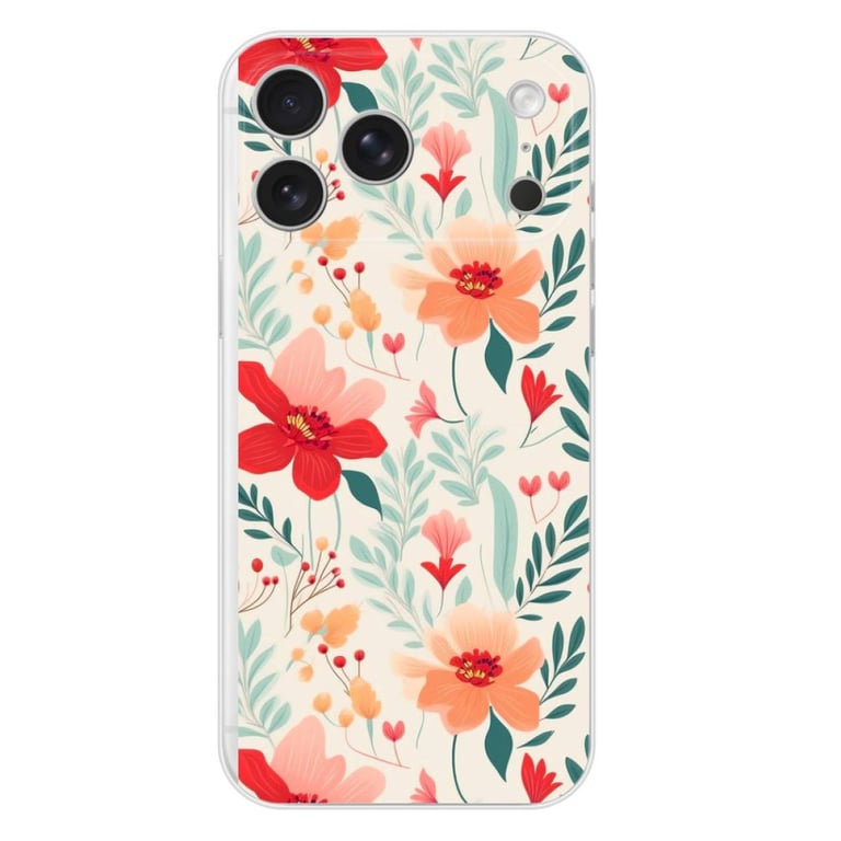 Nititop Accessori Moda Custodia IPhone 16 Pro Con Fiori Viola - Design