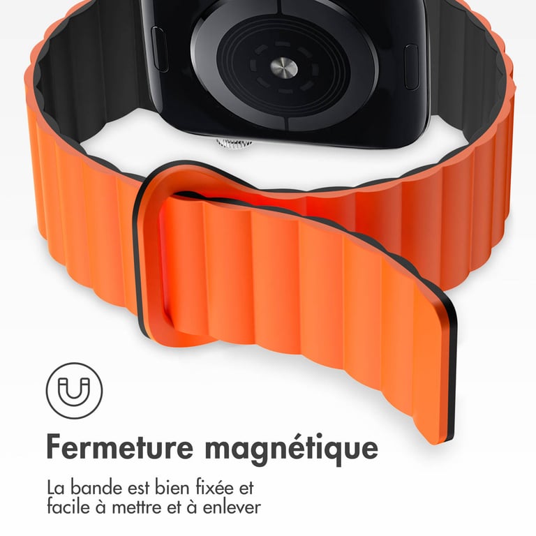 Bracelet Apple Watch 42mm Magnétique en Silicone - vue 2