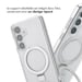 Accezz Coque Ring Stand avec MagSafe pour Samsung Galaxy S25 - Transparent