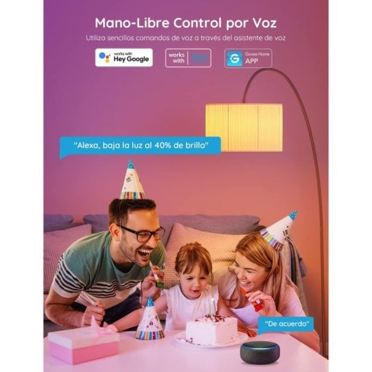 Ampoule Connectée Govee E27 800lm – Wi-Fi, Bluetooth, RGBWW - vue 2