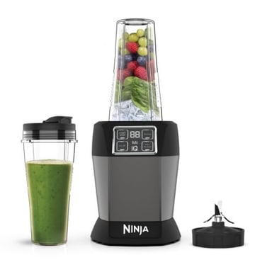 Frullatore Ninja BN495EU Auto-iQ 1000W con 2 Bicchieri da 700ml - Nero/Argento