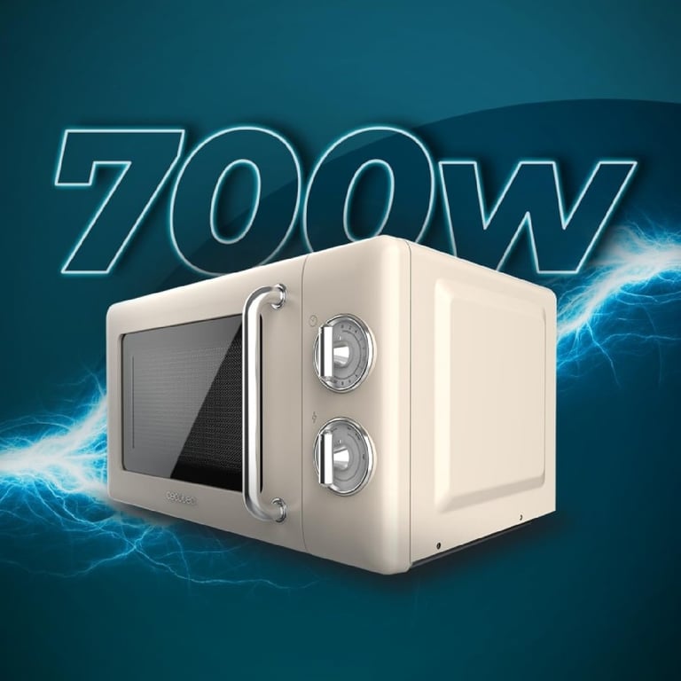 CECOTEC 01704 - Micro-ondes 20 L ProClean 3010 Retro Beige - Neuf