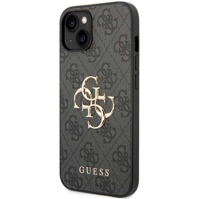 Guess Coque 4G Metal Logo Backcover pour Apple iPhone 14 Gris - vue 2