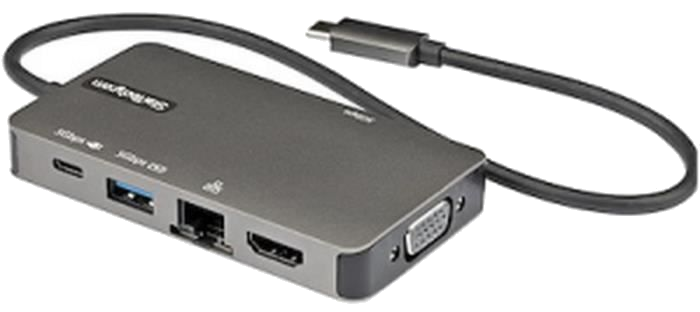 StarTech.com - DKT30CHVPD2 - Adaptateur Multiports USB-C, HDMI 4K ou VGA, Mini Dock Type-C, 100W PD,