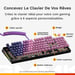 Glorious Gaming GMMK 3 100% Barebones clavier USB Non Noir