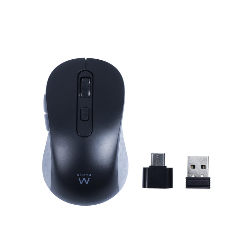 Souris Ewent EW3204 – Ergonomique Sans Fil RF Optique 1600 DPI 6 Boutons