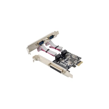 Microconnect MC-PCIE-MCS1P2S scheda di interfaccia e adattatore Interno Parallelo (1 port Parallel, 2 port Serial - PCIe card, Chip : MSC9901 1 x - Parallel por + 2 x serial port - Warranty: 36M)