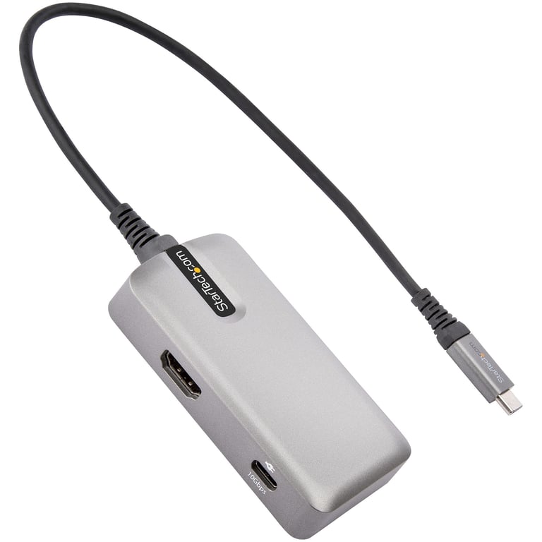 StarTech.com Hub USB C vers 4K 60Hz HDMI 2.0 + 3 ports USB 1 x USB type A + 2 x USB type C avec Power Delivery - vue 3