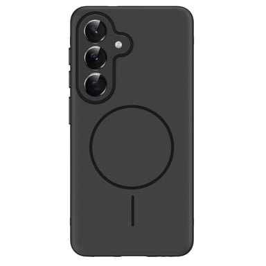imoshion Coque arrière Color avec Thin MagSafe Ring pour Samsung Galaxy S25 - Noir