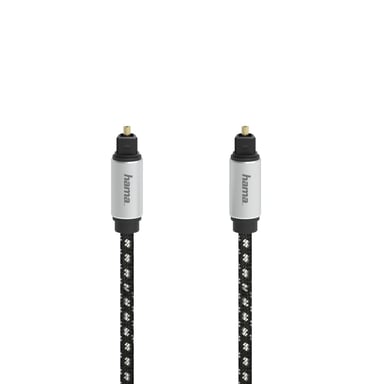 Câble audio à fibres optiques, connecteur ODT (Toslink), métal., 3,0 m