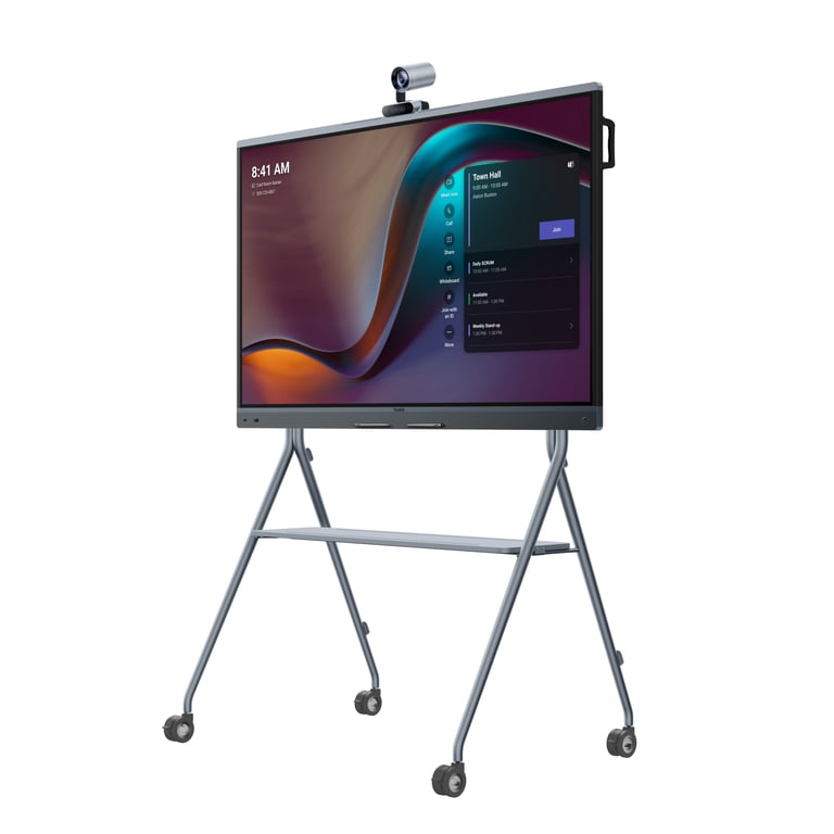 Yealink MeetingBoard 75 Pro 75 écran LCD rétro éclairé par LED interactive avec tableau interactif intégré écran tactile touch caméra 4K et réseau de 16 microphones Android 4K UHD 3840 x 2160 - vue 4