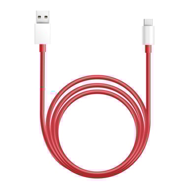 Câble USB-C vers USB-C Charge Rapide SuperVOOC 12A 1.5m Officiel Rouge