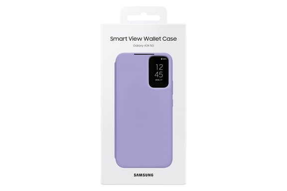Samsung EF-ZA346 coque de protection pour téléphones portables 16,8 cm (6.6'') Étui avec portefeuille Myrtille Samsung Galaxy A34