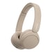 Auriculares inalámbricos Sony WH-CH520 Diadema para llamadas/música USB Tipo-C Bluetooth Soporte de carga Crema