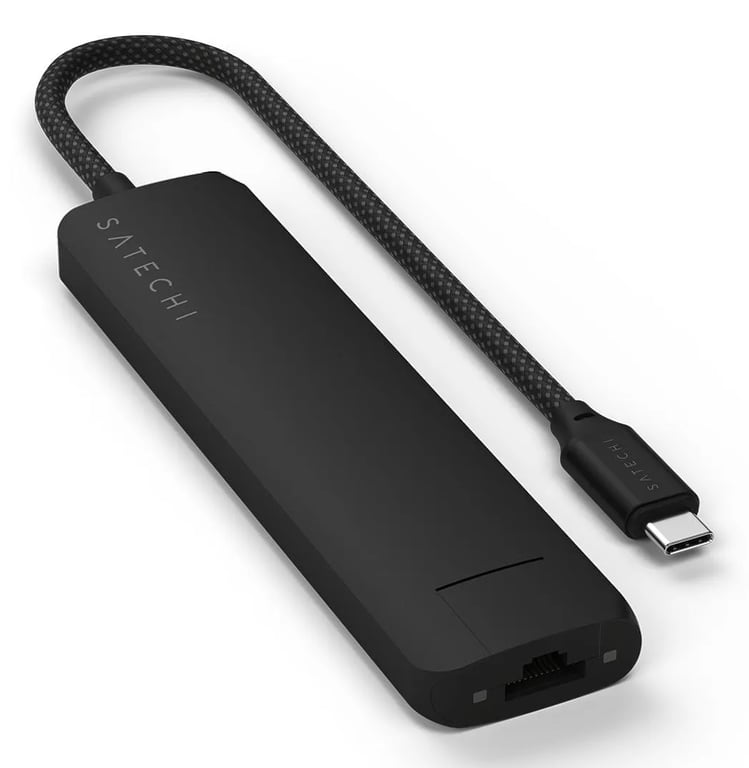 Satechi ST-P7SK hub & concentrateur USB Type-C 10000 Mbit/s Noir - Neuf