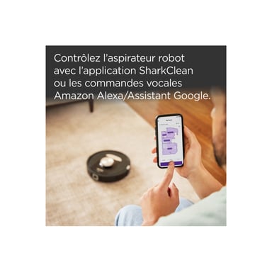 Aspirador robótico Sharkclean PowerDetect 0,23 L sin bolsa Negro, Plata