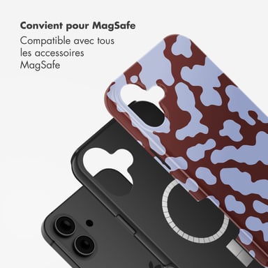 Selencia Coque arrière Vivid avec MagSafe pour Apple iPhone 16 - Moo'd Lavender Glow