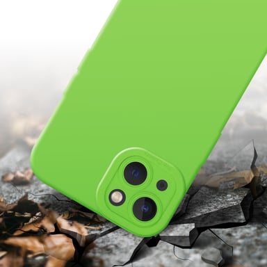 Coque pour Apple iPhone 13 en FLUID VERT Housse de protection Étui en silicone TPU flexible