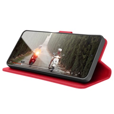 Zanaé Funda tipo cartera para Xiaomi Redmi Note 11 Pro 5G con función de soporte Rojo