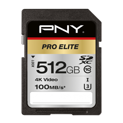 PNY PRO Elite 512 Go SDXC UHS-I Classe 10 - Neuf