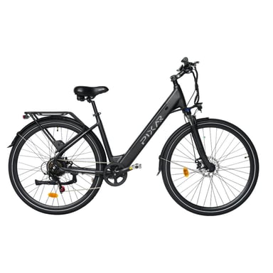 Bici elettrica da città PIXAR City1 con pneumatici da 27,5'', motore da 250 W, batteria da 36 V e 10,4 Ah