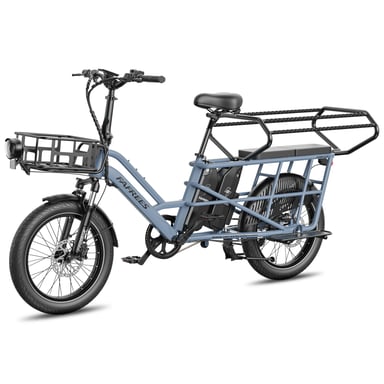 Vélo électrique modulable FAFREES FF20 CUV – Double batterie 30 Ah, freins à disque hydrauliques – bleu