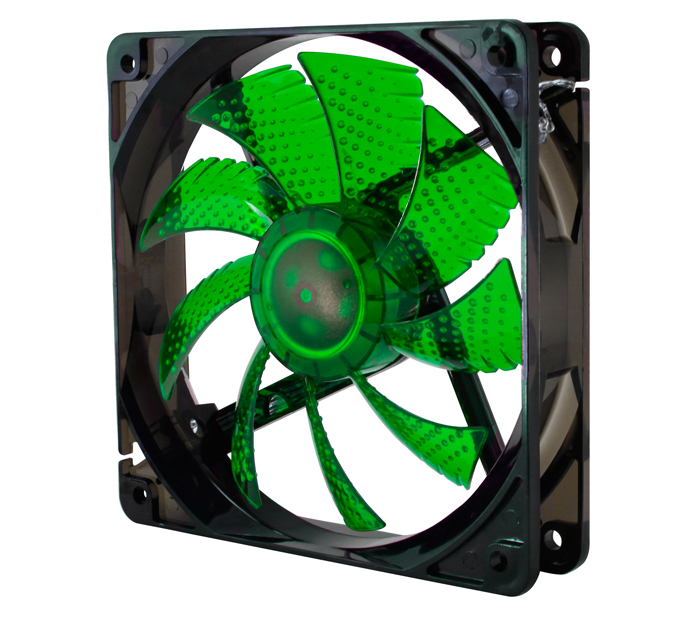 Nox Coolfan 120 Led Boitier PC Ventilateur 12 Cm Noir, Vert