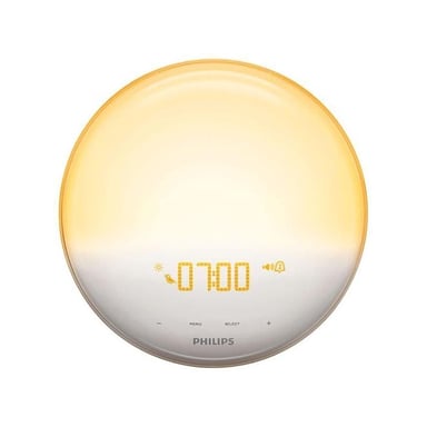 Réveil Lumière Philips HF3531 avec Simulation Lever de Soleil, Radio FM et Veilleuse LED Tactile