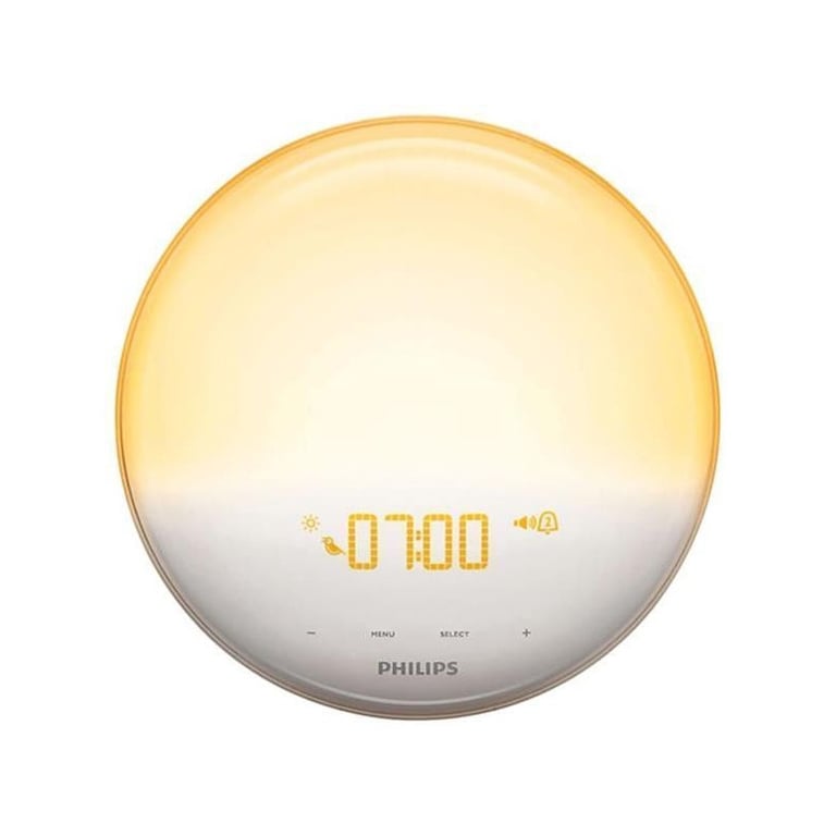Réveil Lumière Philips HF3531 avec Simulation Lever de Soleil, Radio FM et Veilleuse LED Tactile - Neuf