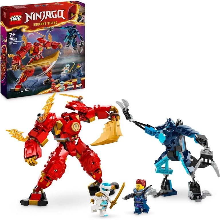 Lego Ninjago Le Robot Élémentaire Du Feu De Kai 71808 Lego La Boîte - vue 2